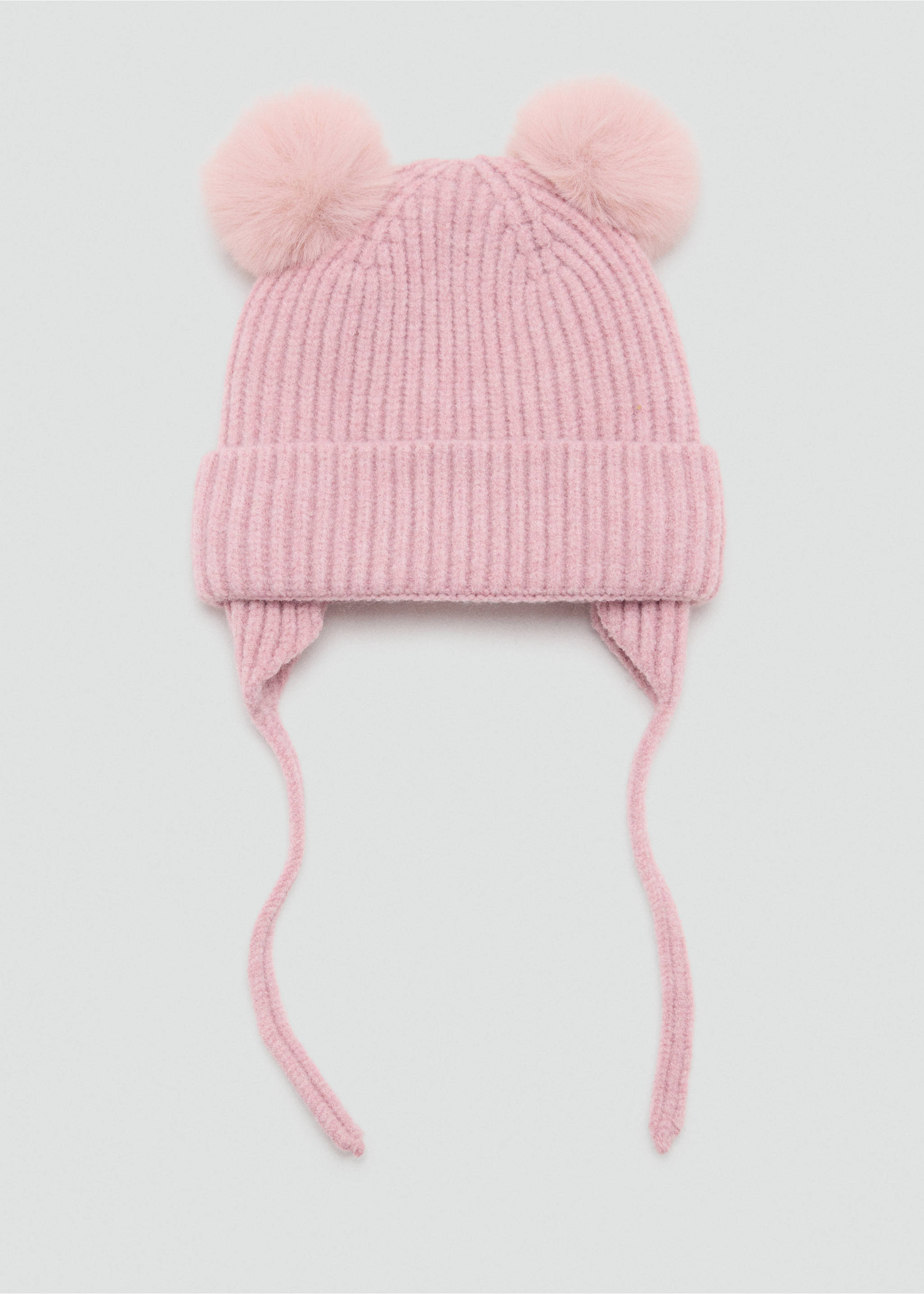 Gorro punto pompones - Artículo sin modelo, Rosa palo. Ref: 37055991-00.
