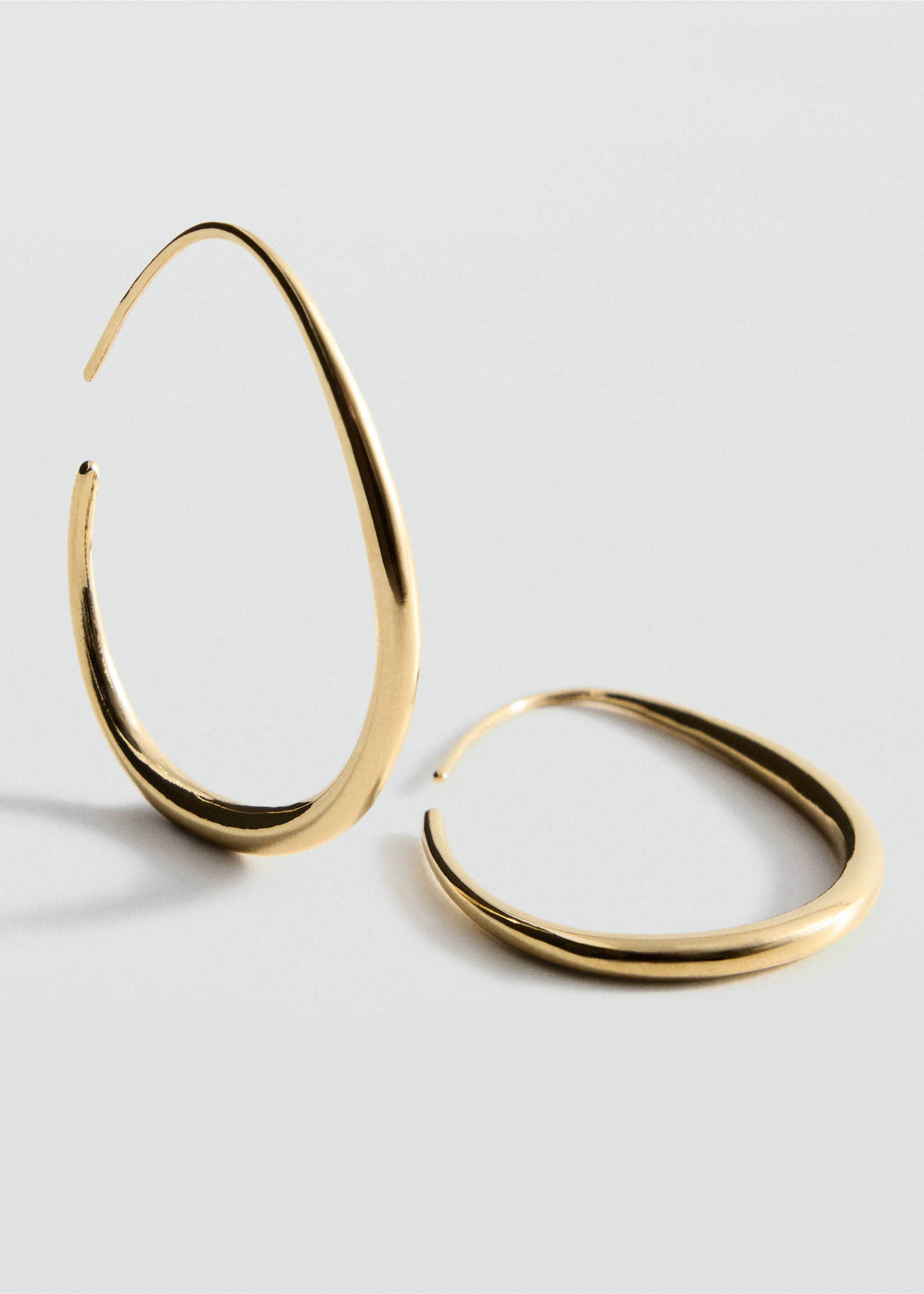 Hoop earrings - Medium plane, Gold. Ref: 37055992-00.
