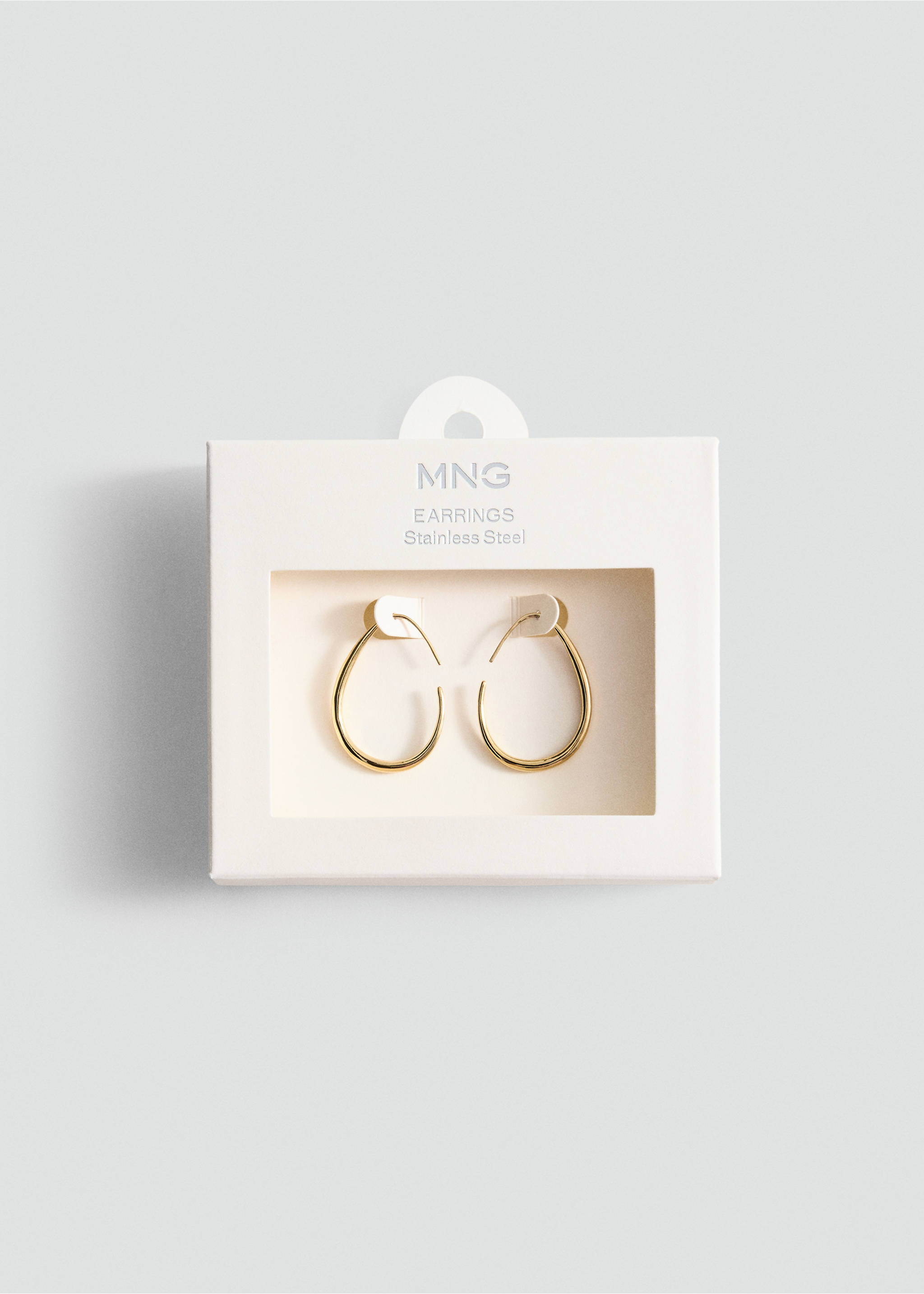 Hoop earrings - Details of the article 1, Gold. Ref: 37055992-00.