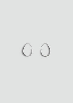 Stainless steel hoop earrings — Silver 3