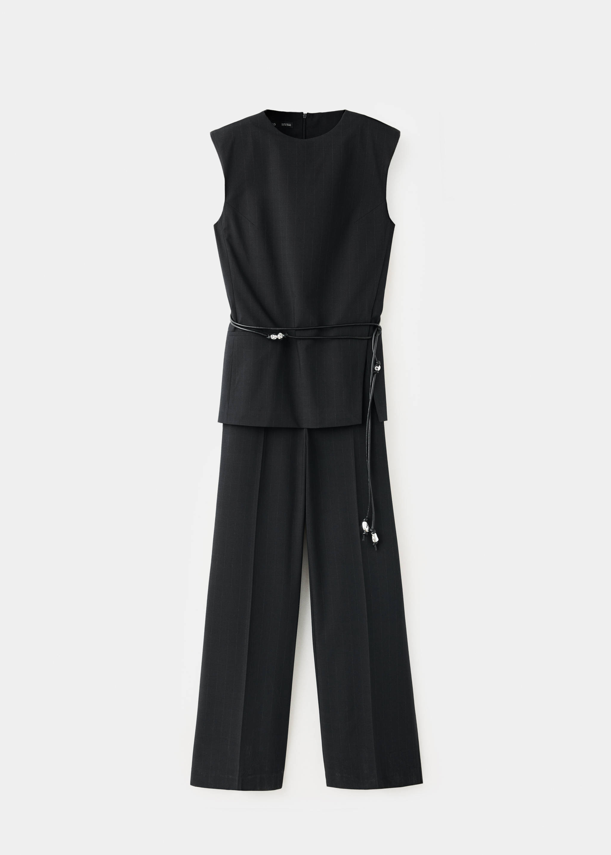 Combined jumpsuit with beaded belt - Article without model