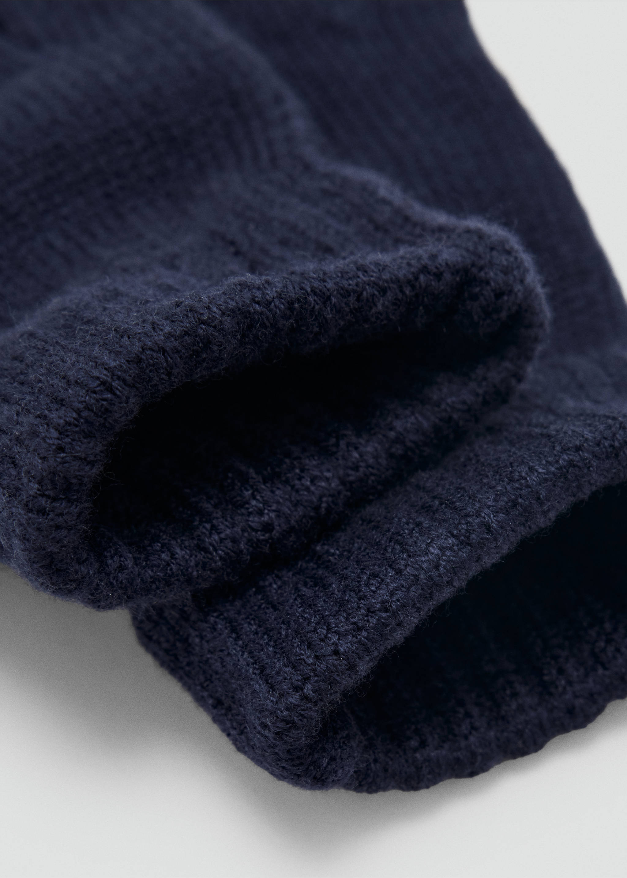 Ribbed gloves - Medium plane, Navy. Ref: 37055997-00.