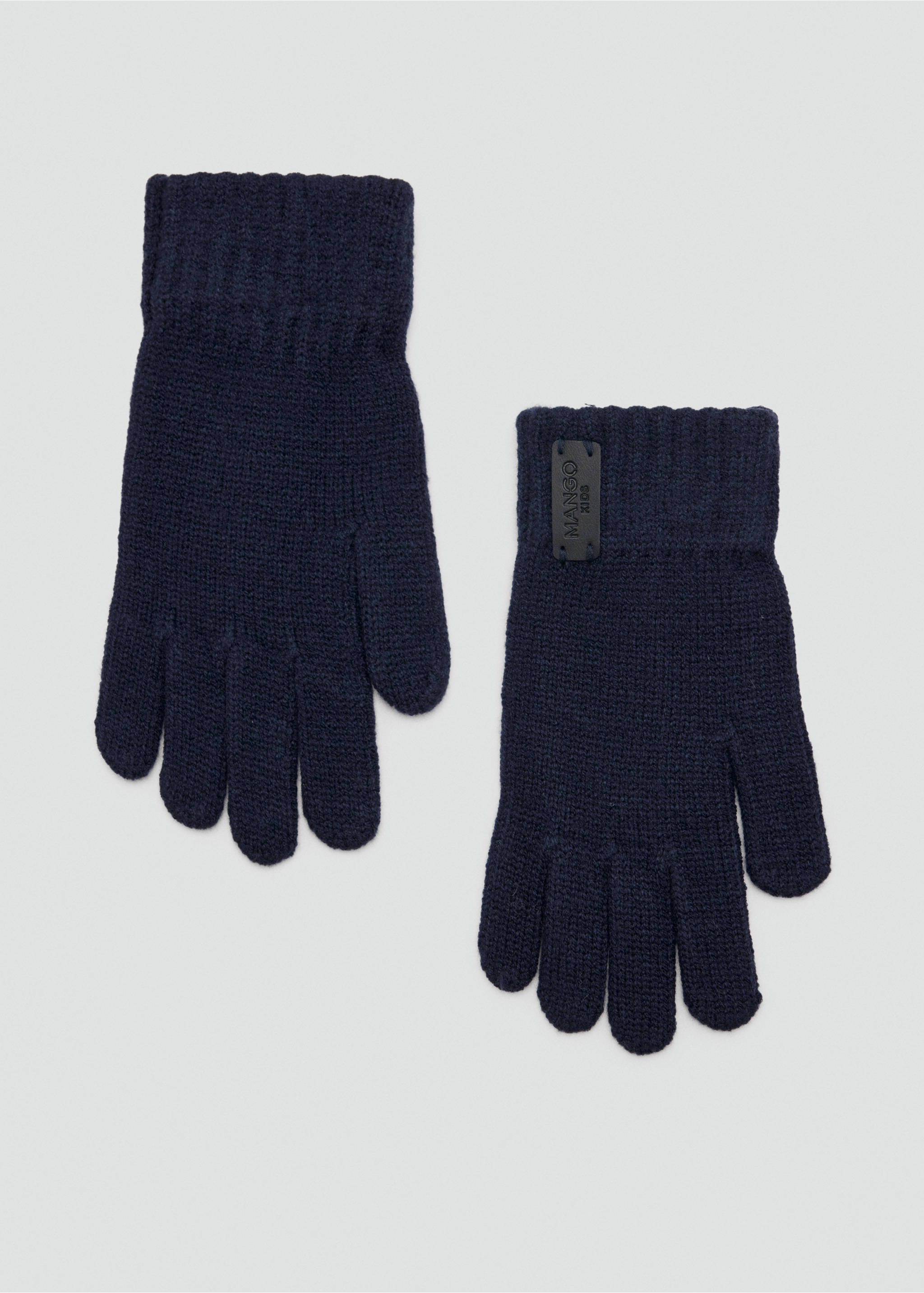 Ribbed gloves - Article without model, Navy. Ref: 37055997-00.
