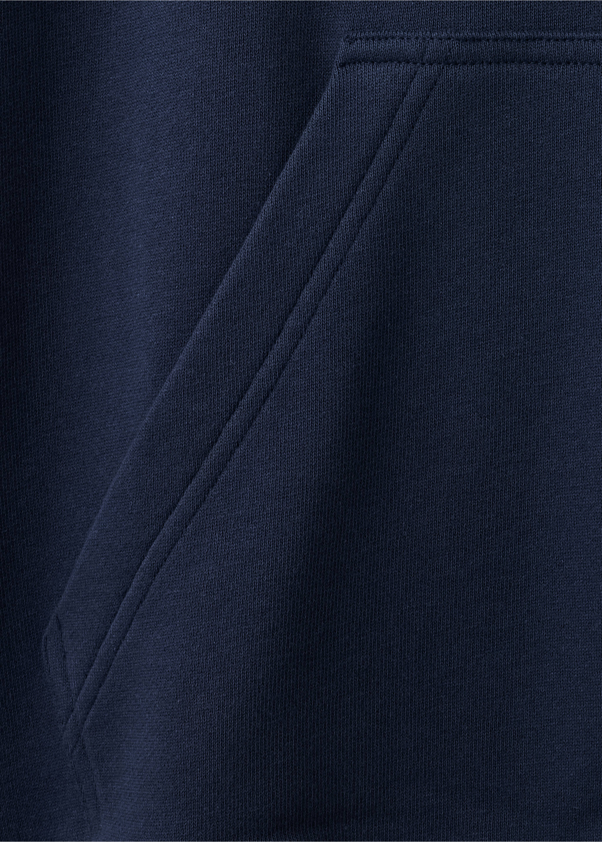 Sweat à capuche en coton avec patch décoratif - Détail de l'article 8, Bleu marine foncé. Ref: 37056002-00.