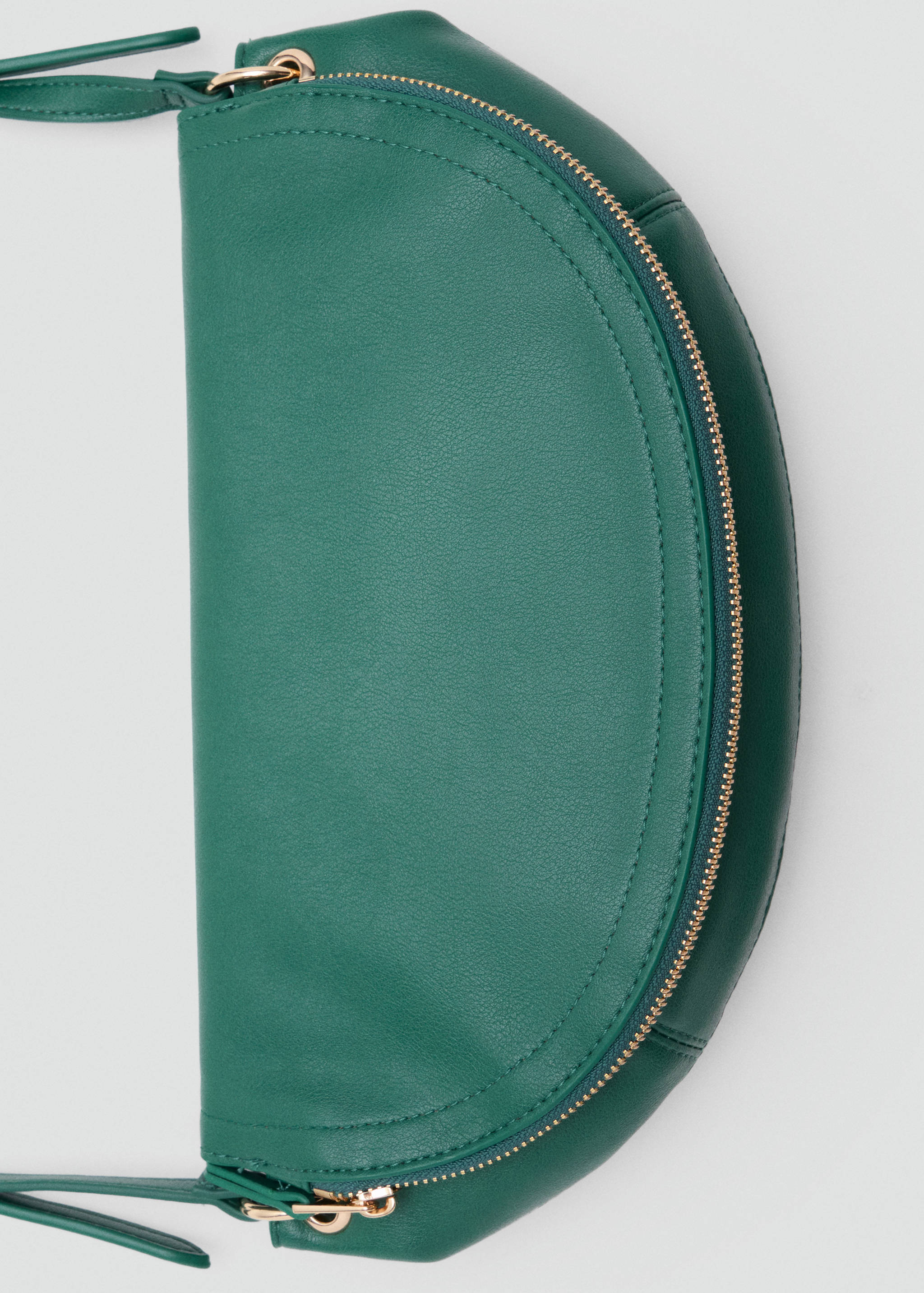 Leather-effect half-moon shoulder bag - Details of the article 3