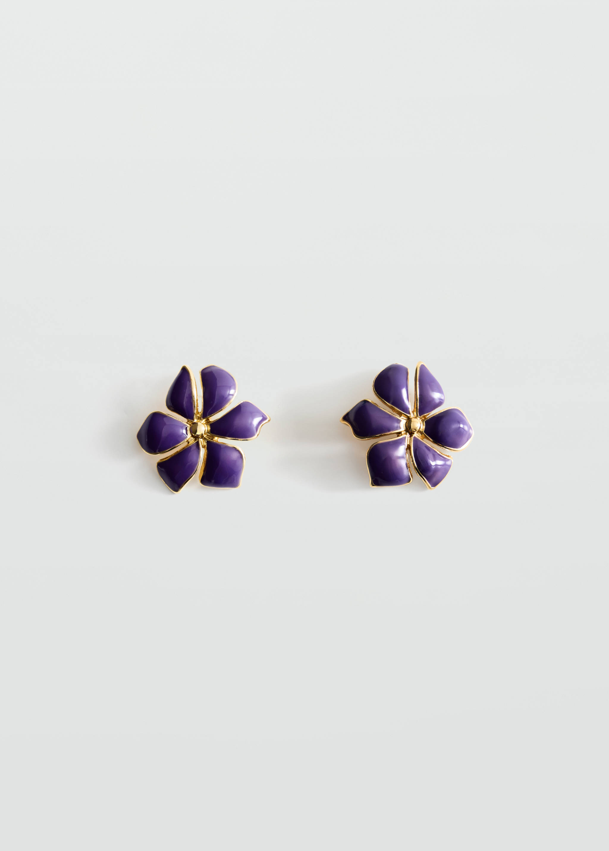 Enamel flower earring - Article without model