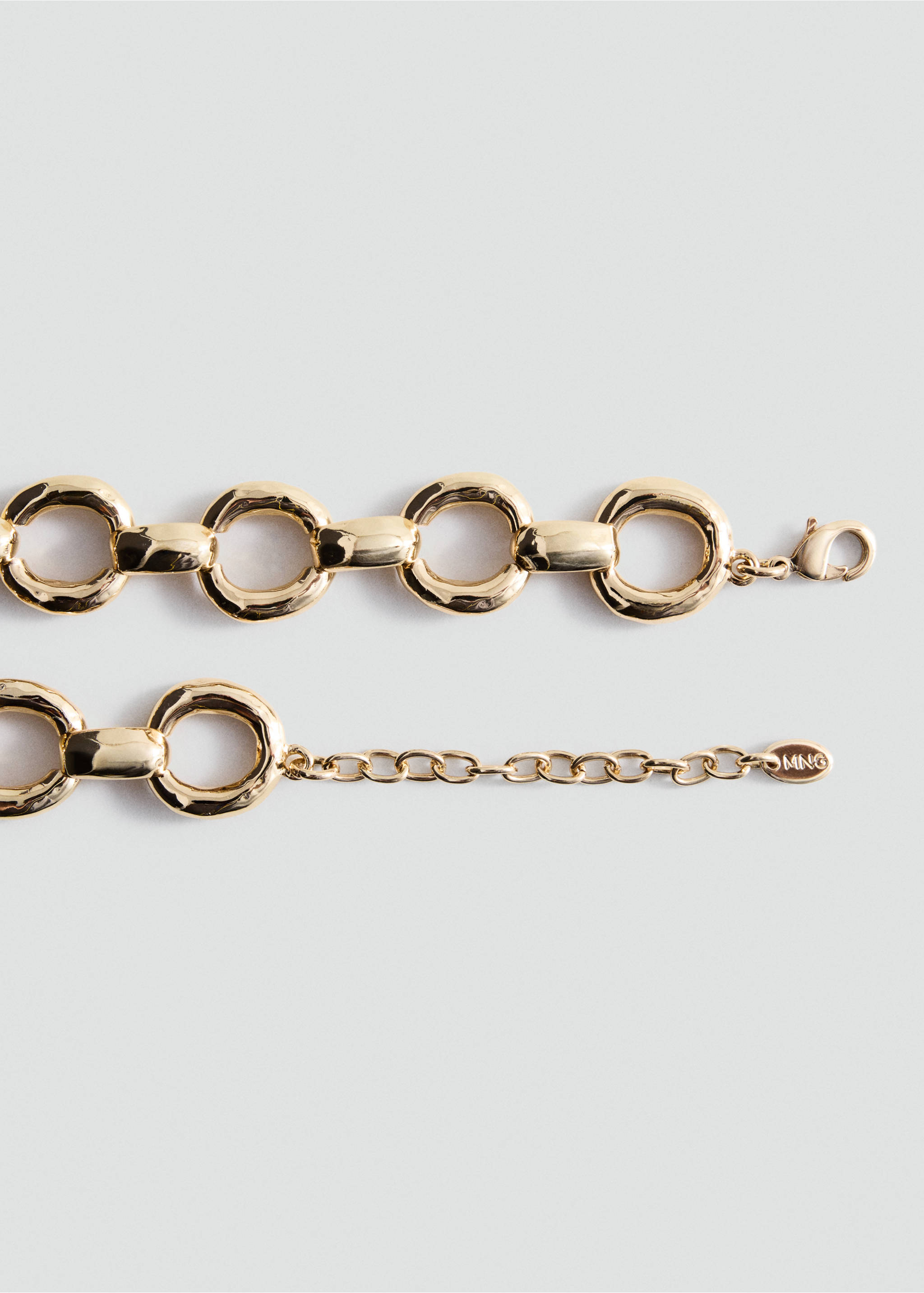 Halskette mit Glassteinchen - Detail des Artikels 1, Gold. Ref: 37056008-00.
