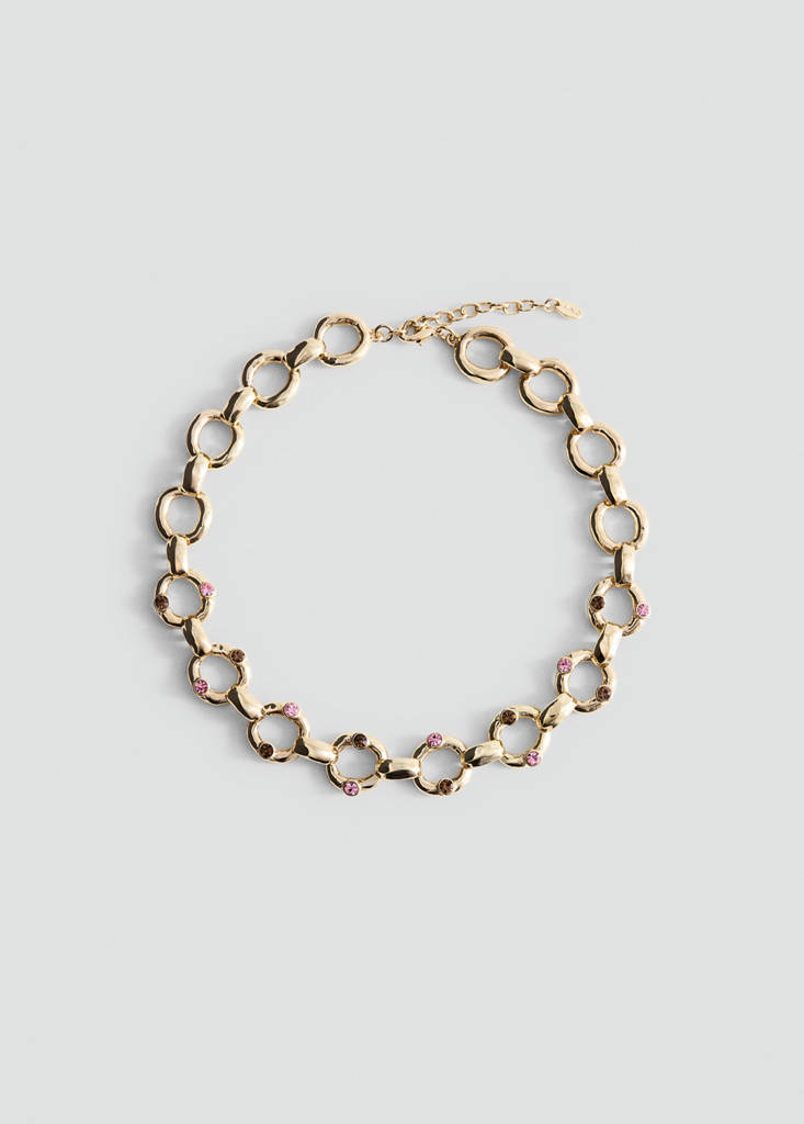 Crystal chain necklace - thumbnail 2