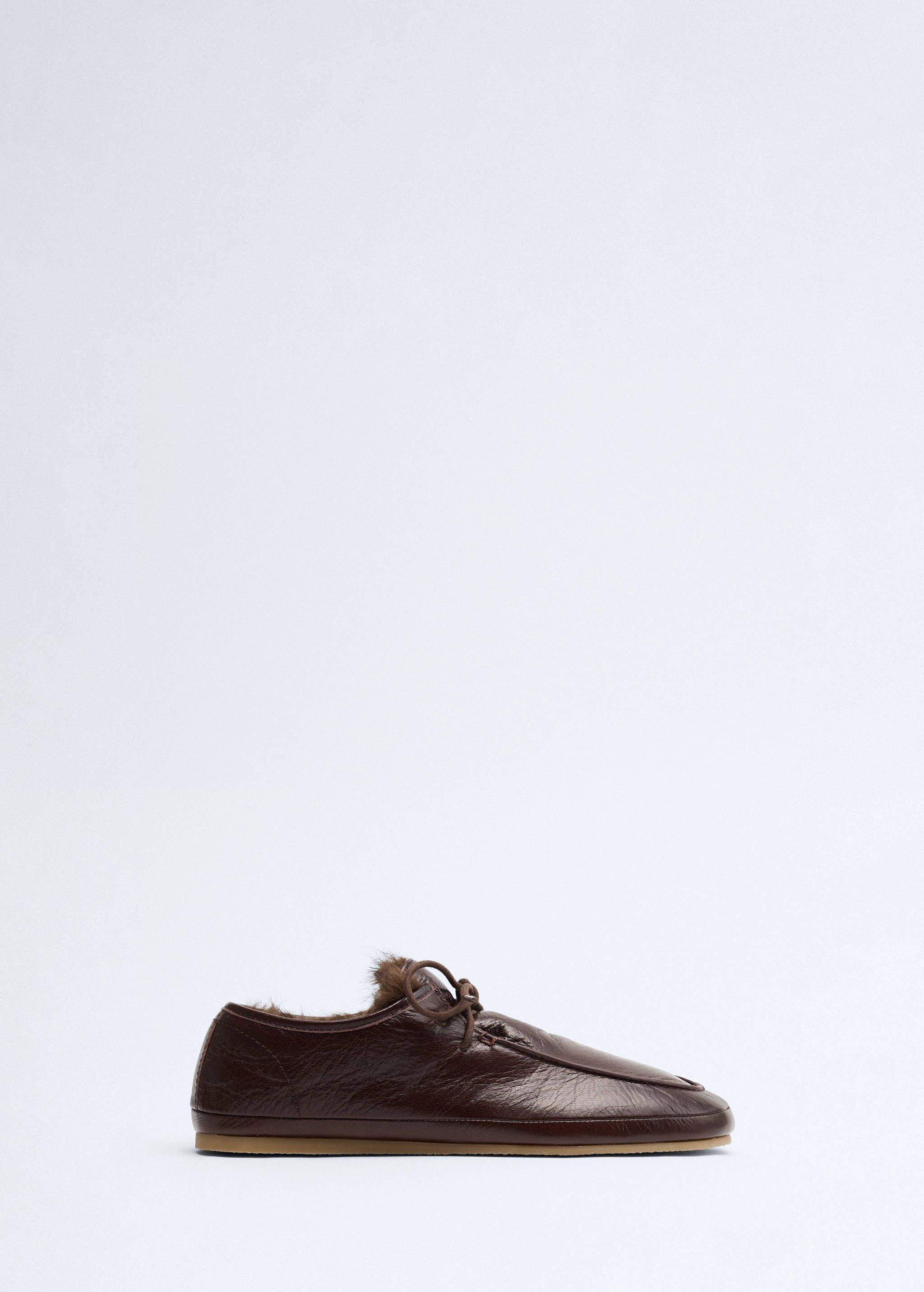Leather moccasins with fur lining - Article without model