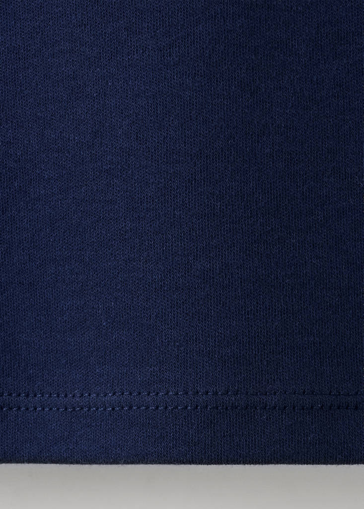 Fitted contrast T-shirt — Blue