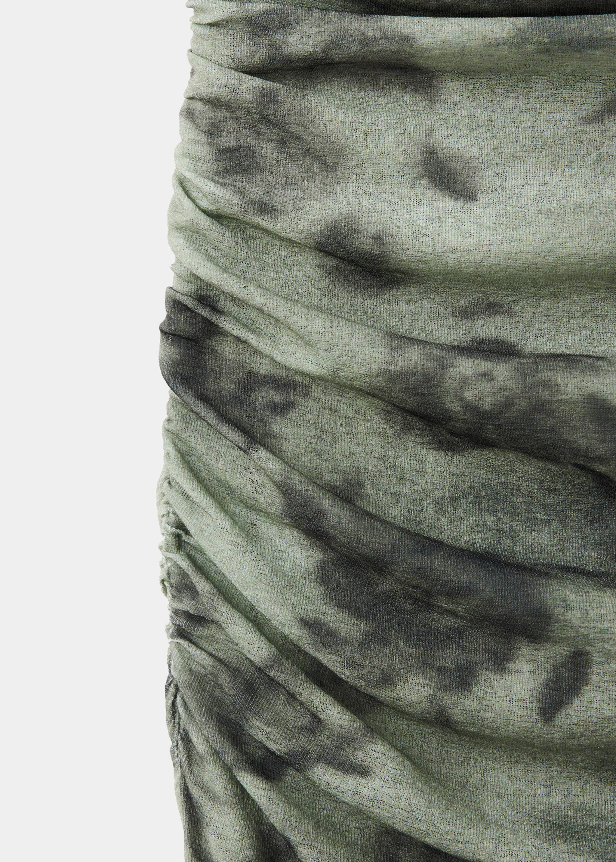 Asymmetric side ruched dress - Details of the article 0
