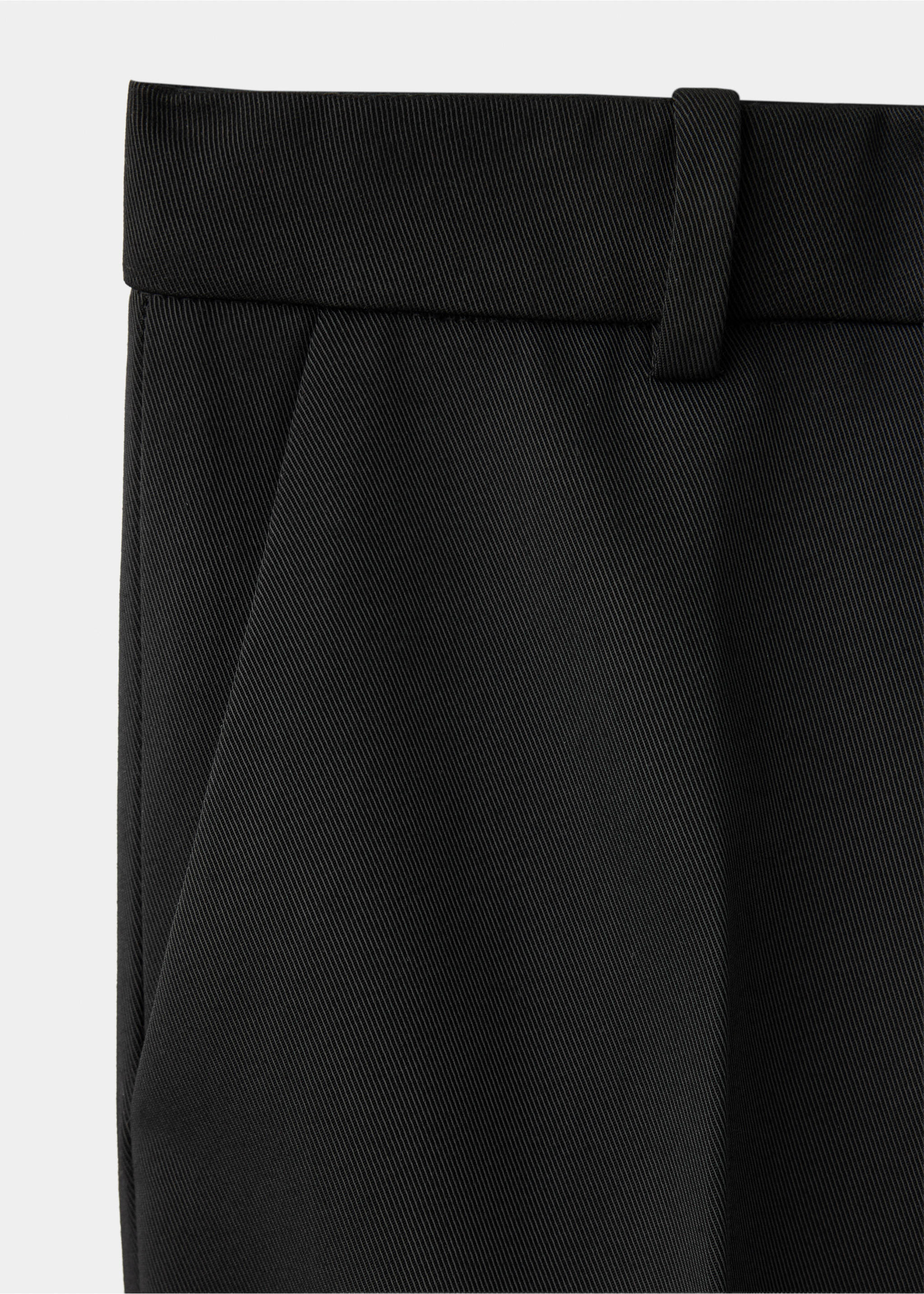 Pantalón recto tiro bajo - Detalle del artículo 0, Negro. Ref: 37056014-00.