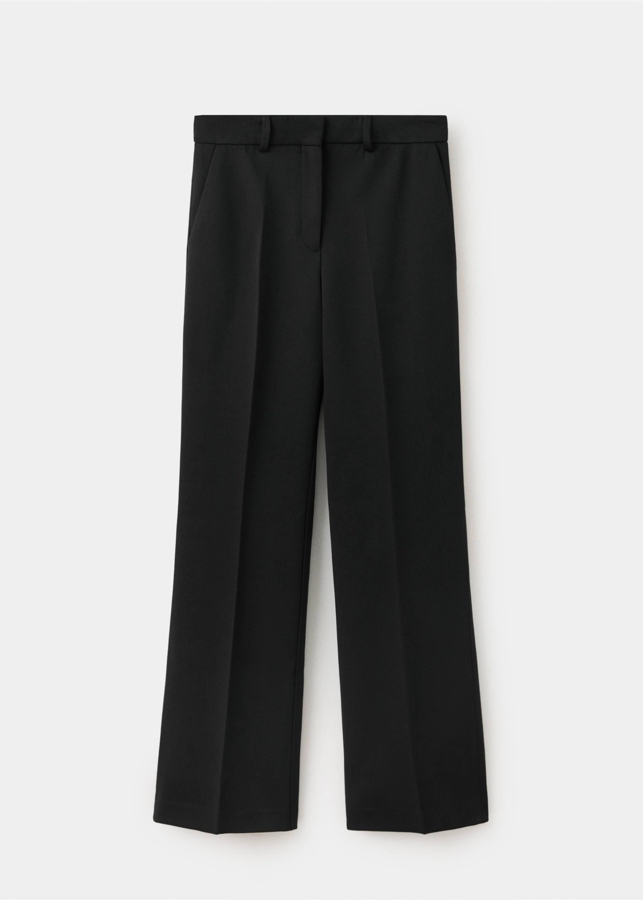 Pantalón recto tiro bajo - Artículo sin modelo, Negro. Ref: 37056014-00.