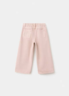 Straight pleated jeans — Pastel Pink 4