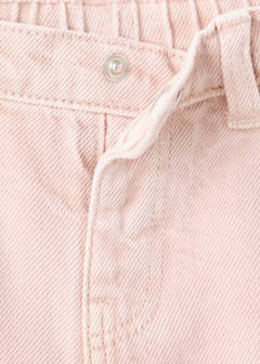 Straight pleated jeans — Pastel Pink 5