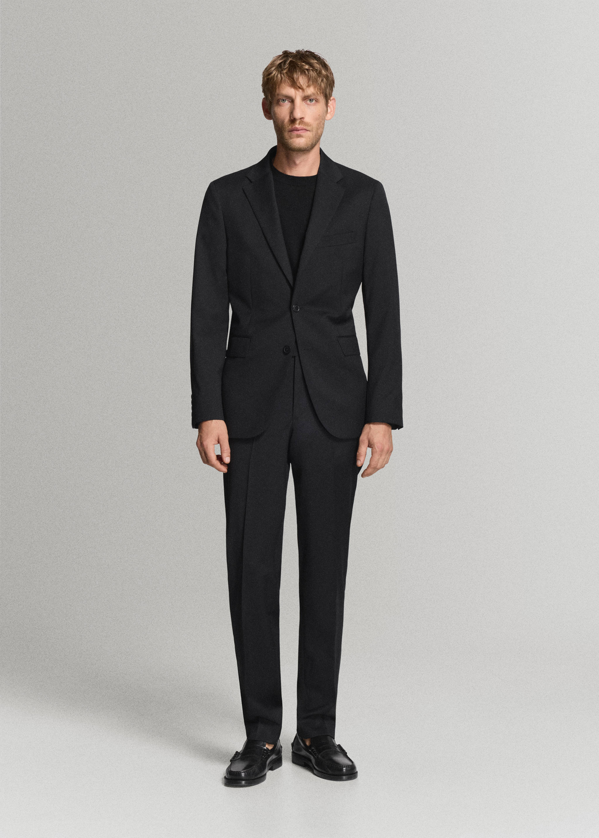 Veste costume Turin 100 % laine vierge - Plan général