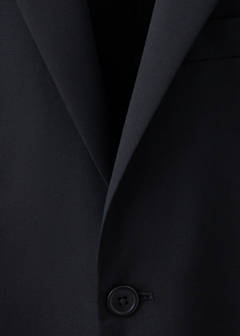 Turin suit jacket, 100% virgin wool, slim fit — Black 7