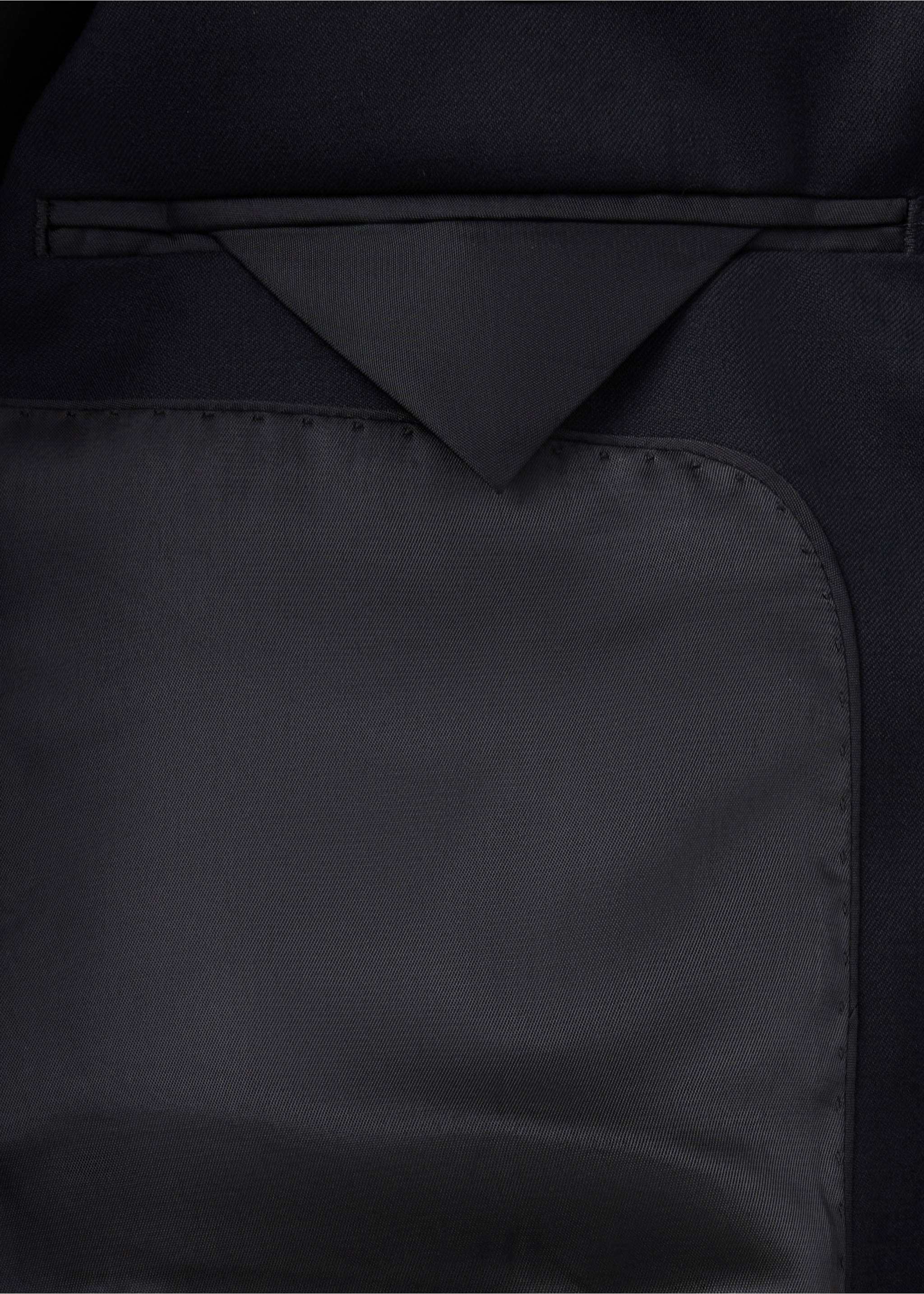 Turin 100% virgin wool suit jacket - Details of the article 0, Black. Ref: 37056322-00.
