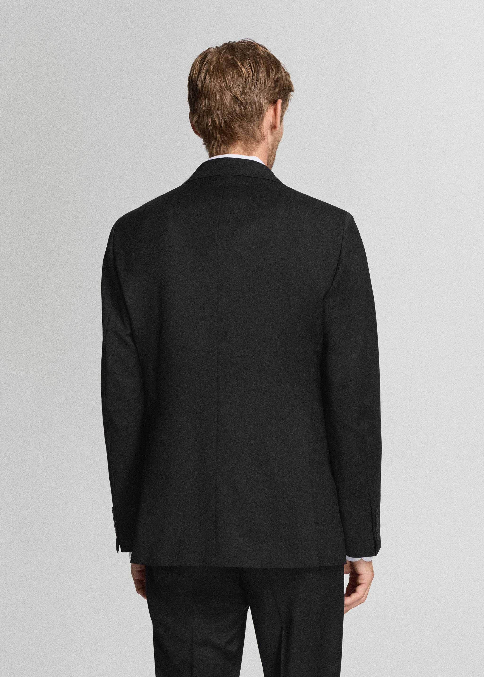 Turin 100% virgin wool suit jacket - Reverse of the article