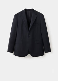 Turin suit jacket, 100% virgin wool, slim fit — Black 6