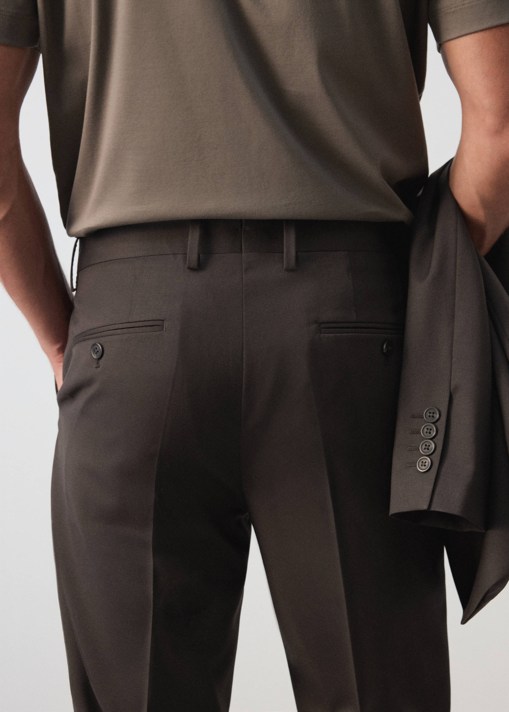 Turin 100% wool suit trousers - Details of the article 4