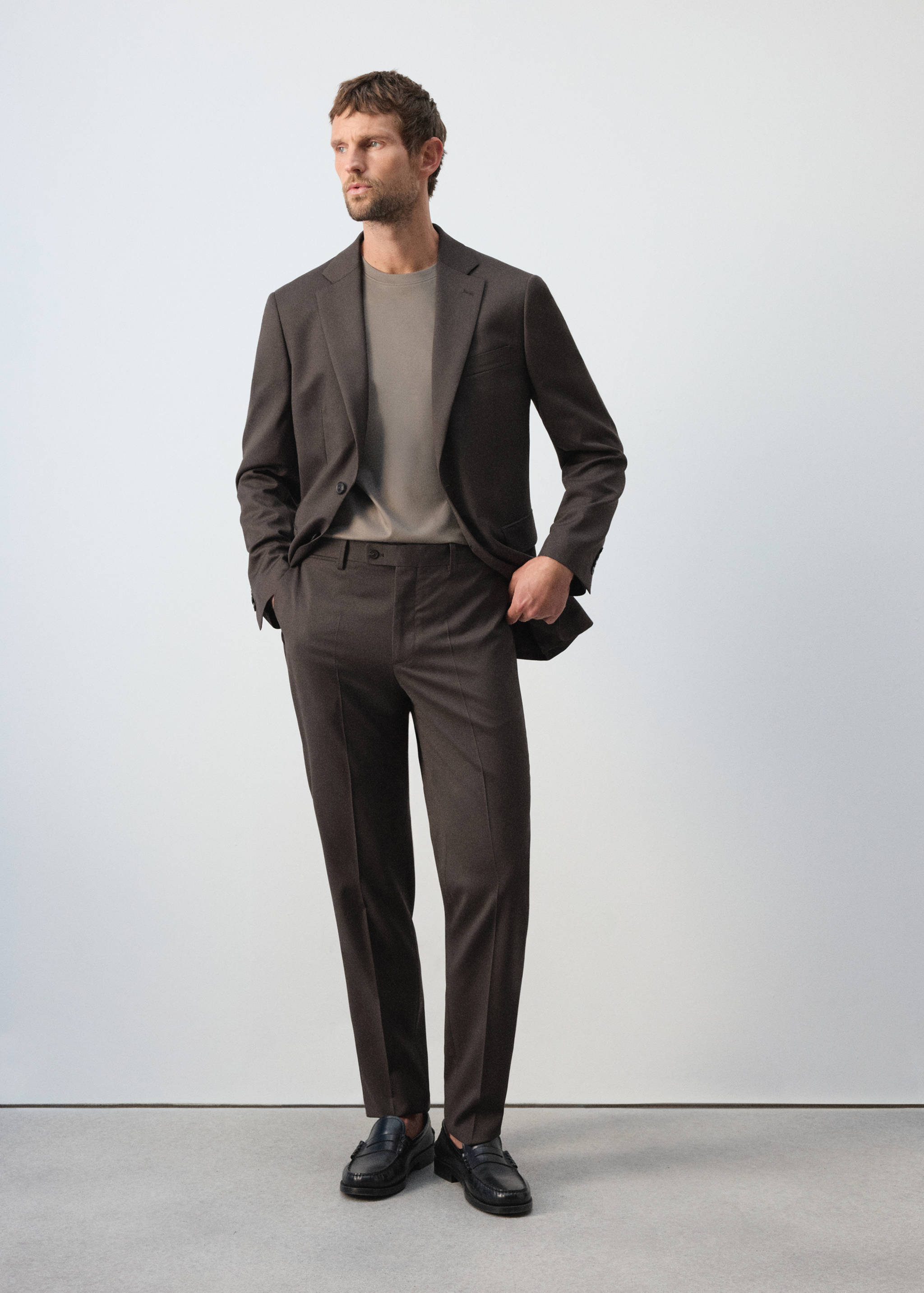 Turin 100% wool suit trousers - Details of the article 3