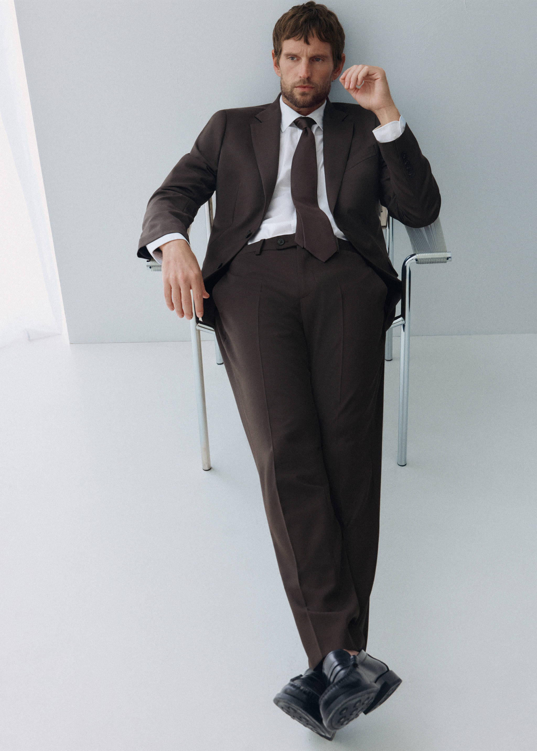 Turin 100% wool suit trousers - Details of the article 5