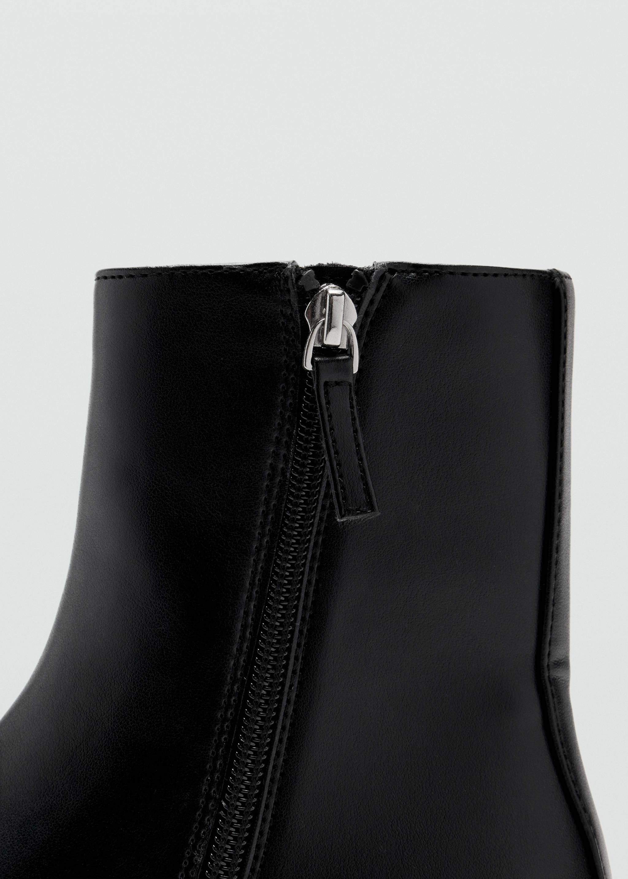 Faux leather ankle boot with round toe - Details of the article 2