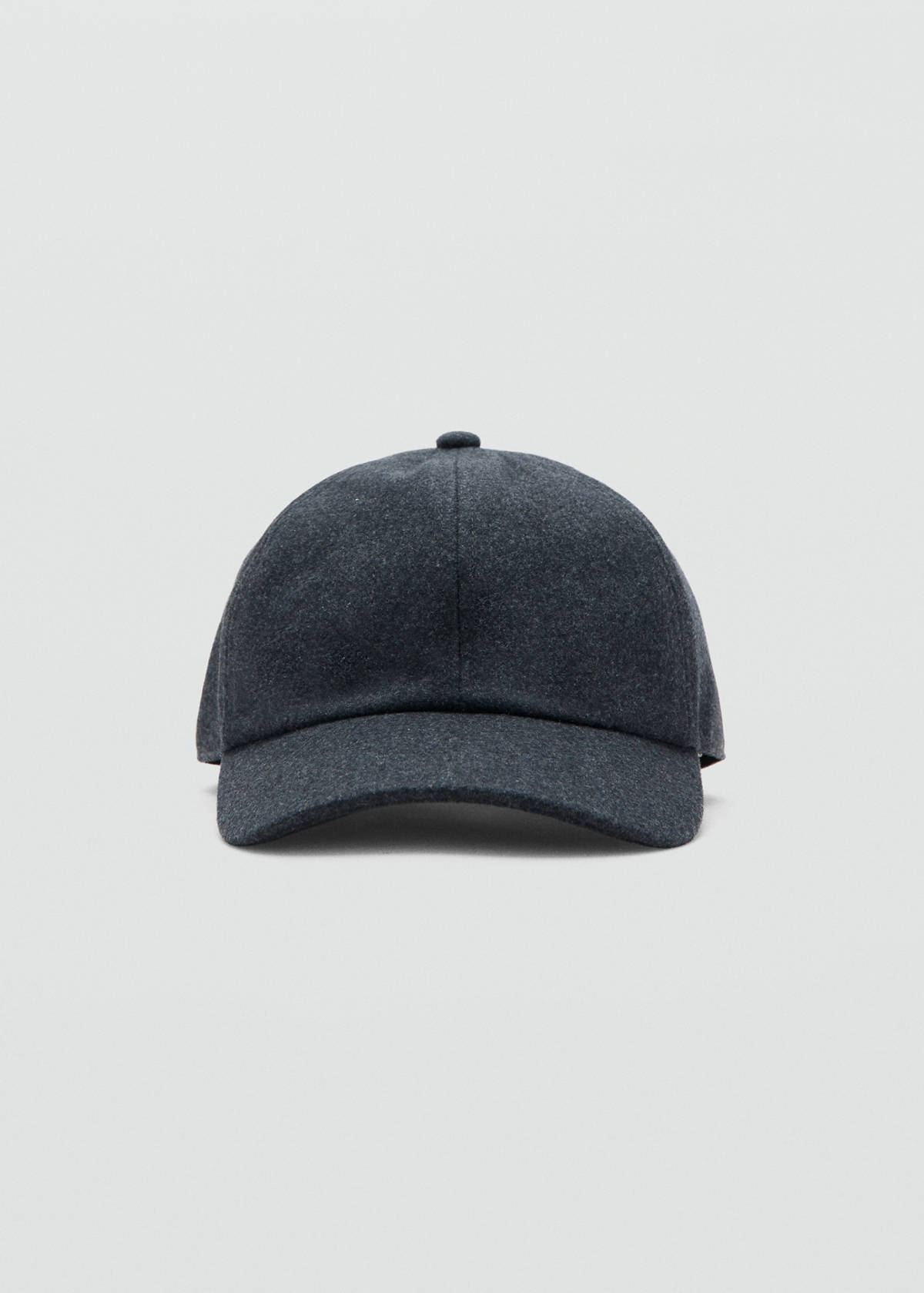Wool-blend cap — Navy