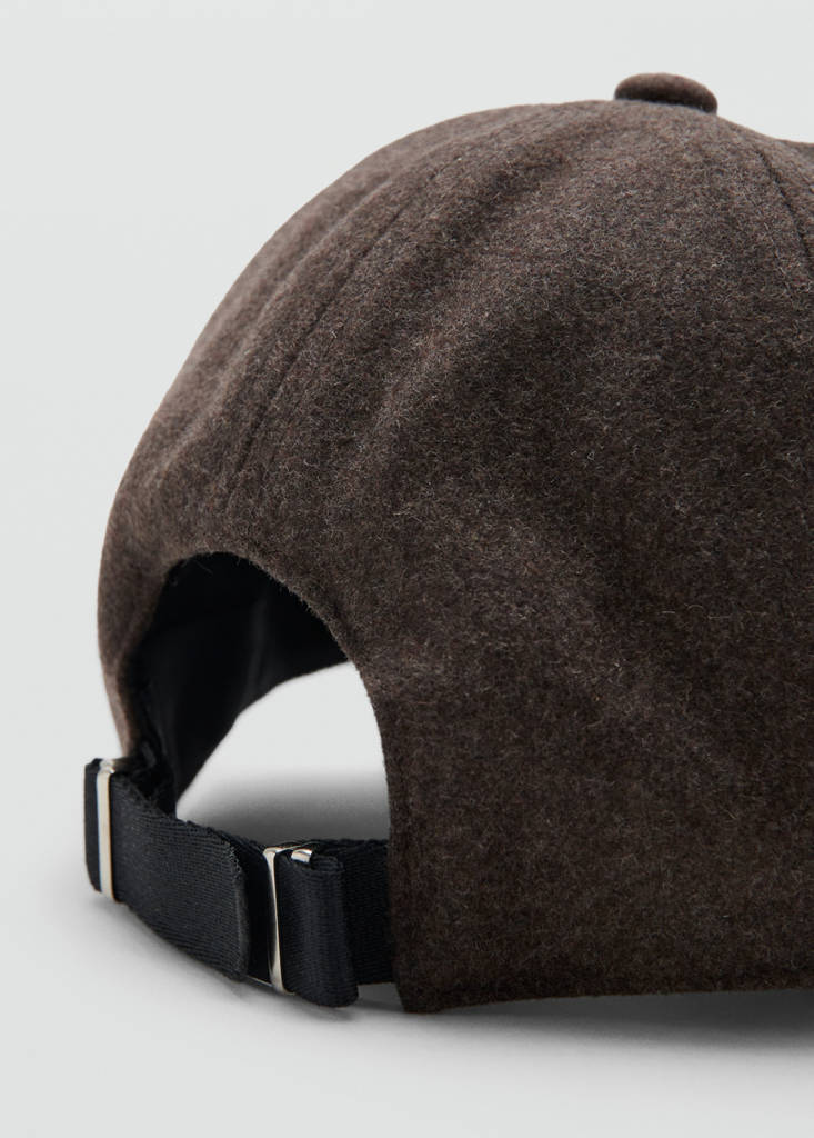 Wool-blend cap — Light/Pastel Brown