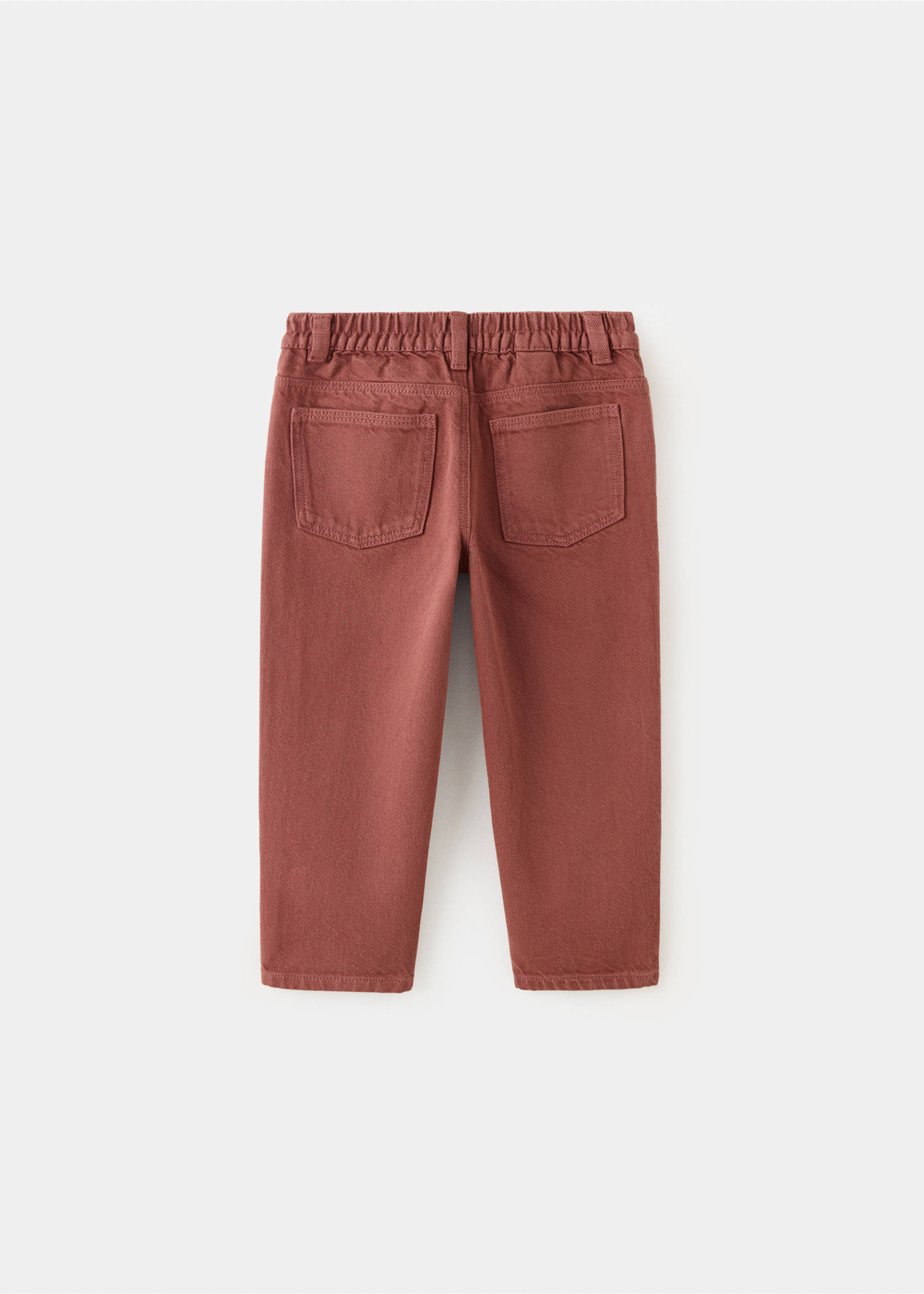 Drawstring waist jeans - Reverse of the article, Wine. Ref: 37056328-00.