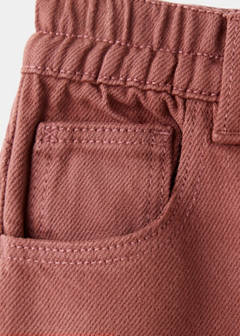 Drawstring waist jeans — Wine 6