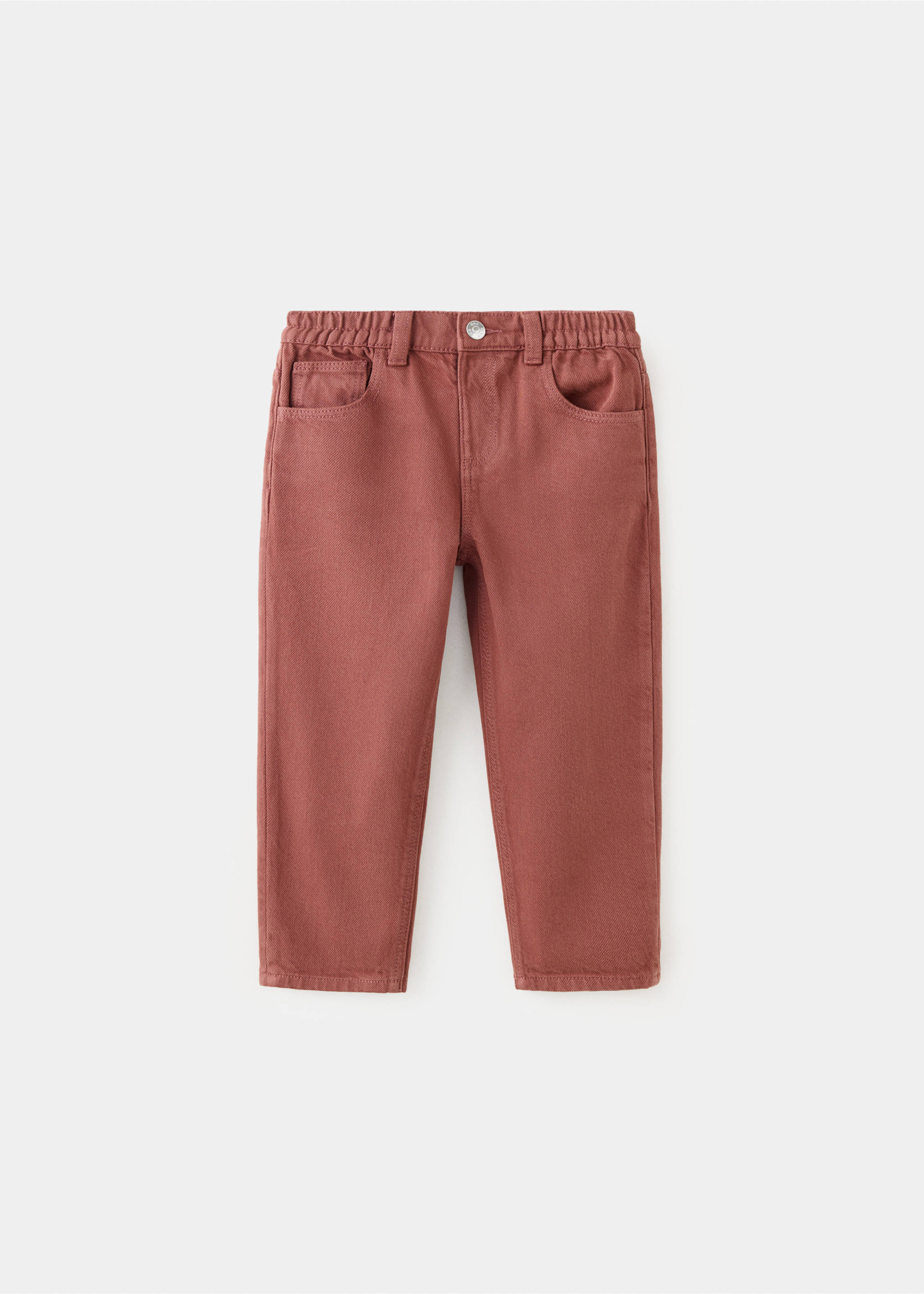Drawstring waist jeans - Article without model, Wine. Ref: 37056328-00.