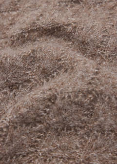 Openwork knitted scarf — Medium Brown 3