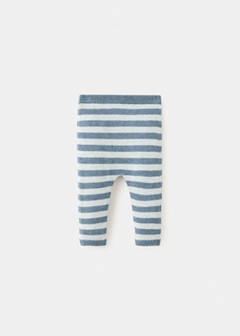 Stripes knitted leggings — Blue 3