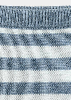 Stripes knitted leggings — Blue 2