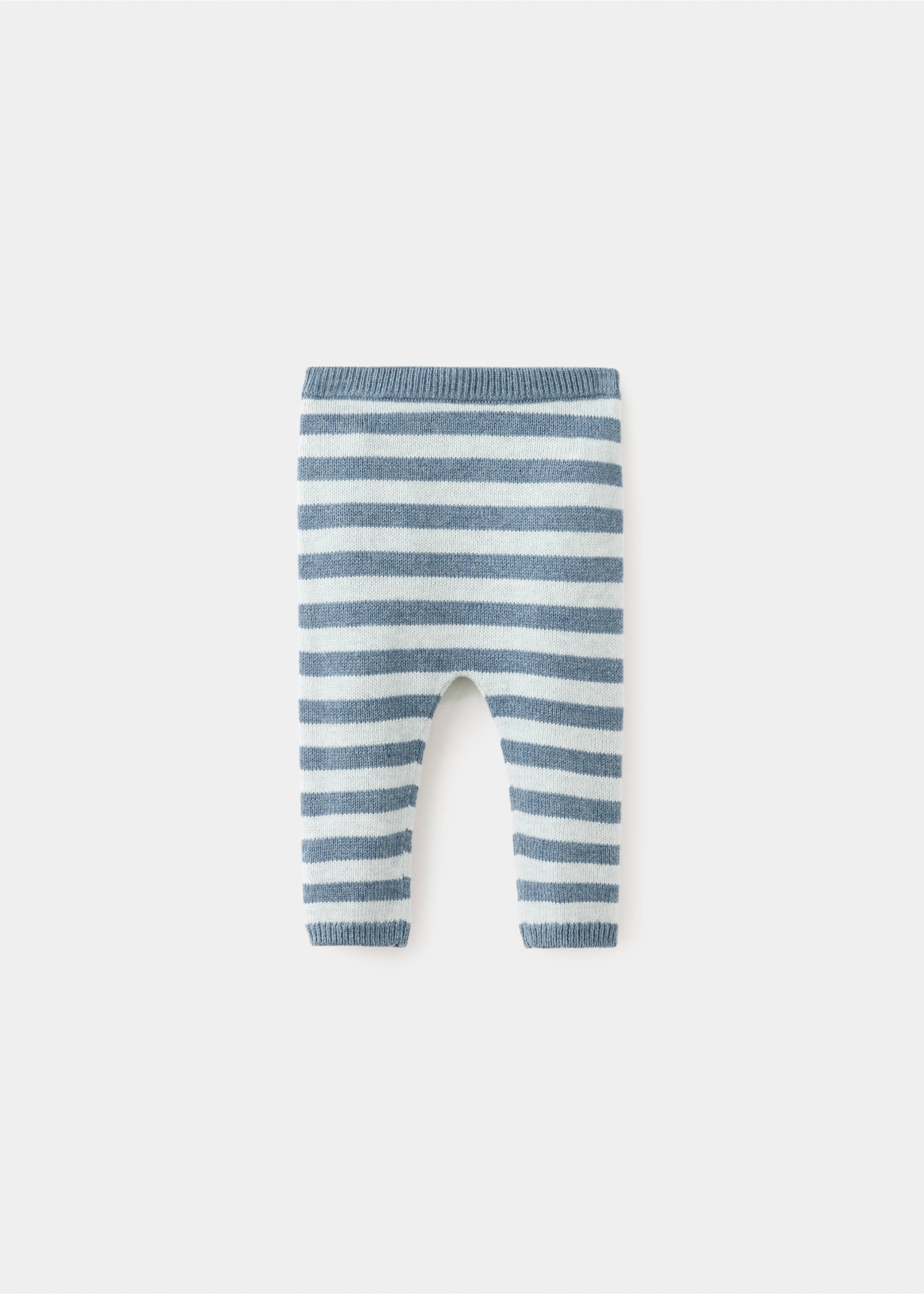 Strick-Leggings mit Streifen-Dessin - Artikel ohne Model, Blau. Ref: 37056352-00.