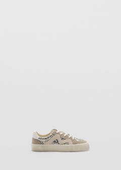 Combined leather trainers — Sand 1