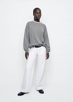 Oversized star sweatshirt — Grey 2