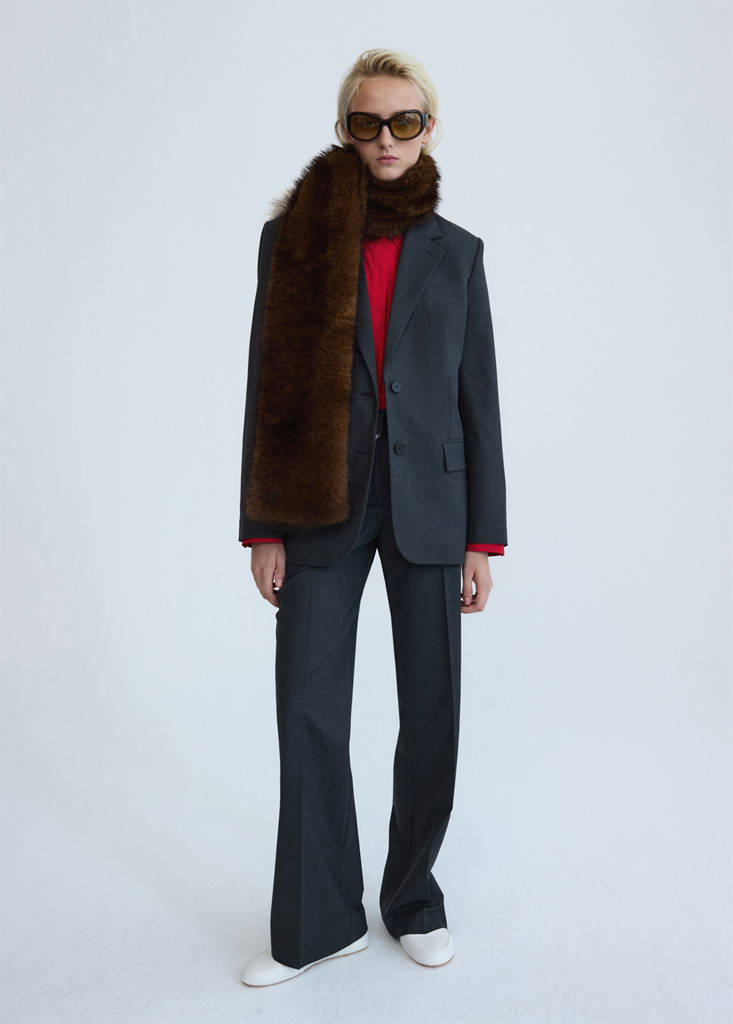 Wool suit blazer — Grey