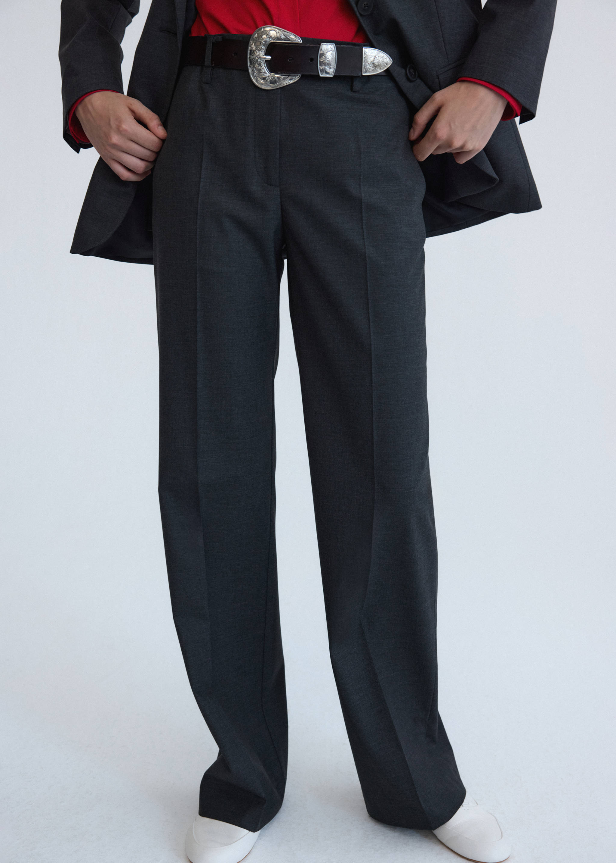 Wool suit blazer - Medium plane
