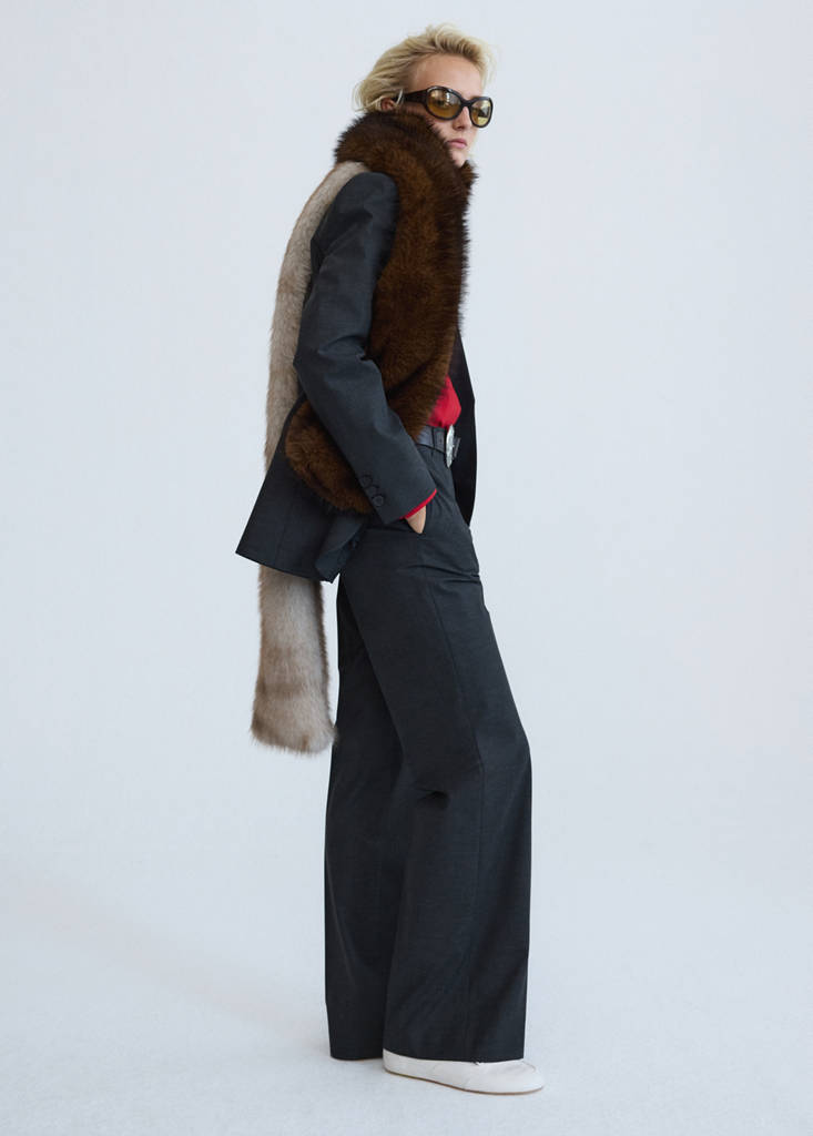 Wool suit blazer — Grey