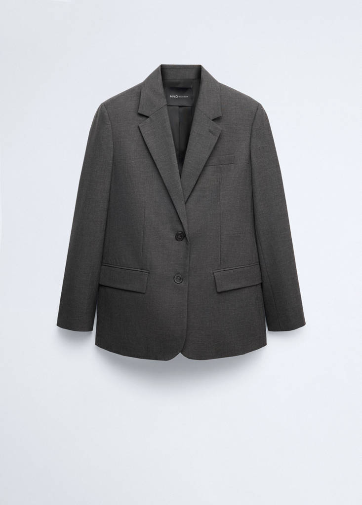 Wool suit blazer — Grey