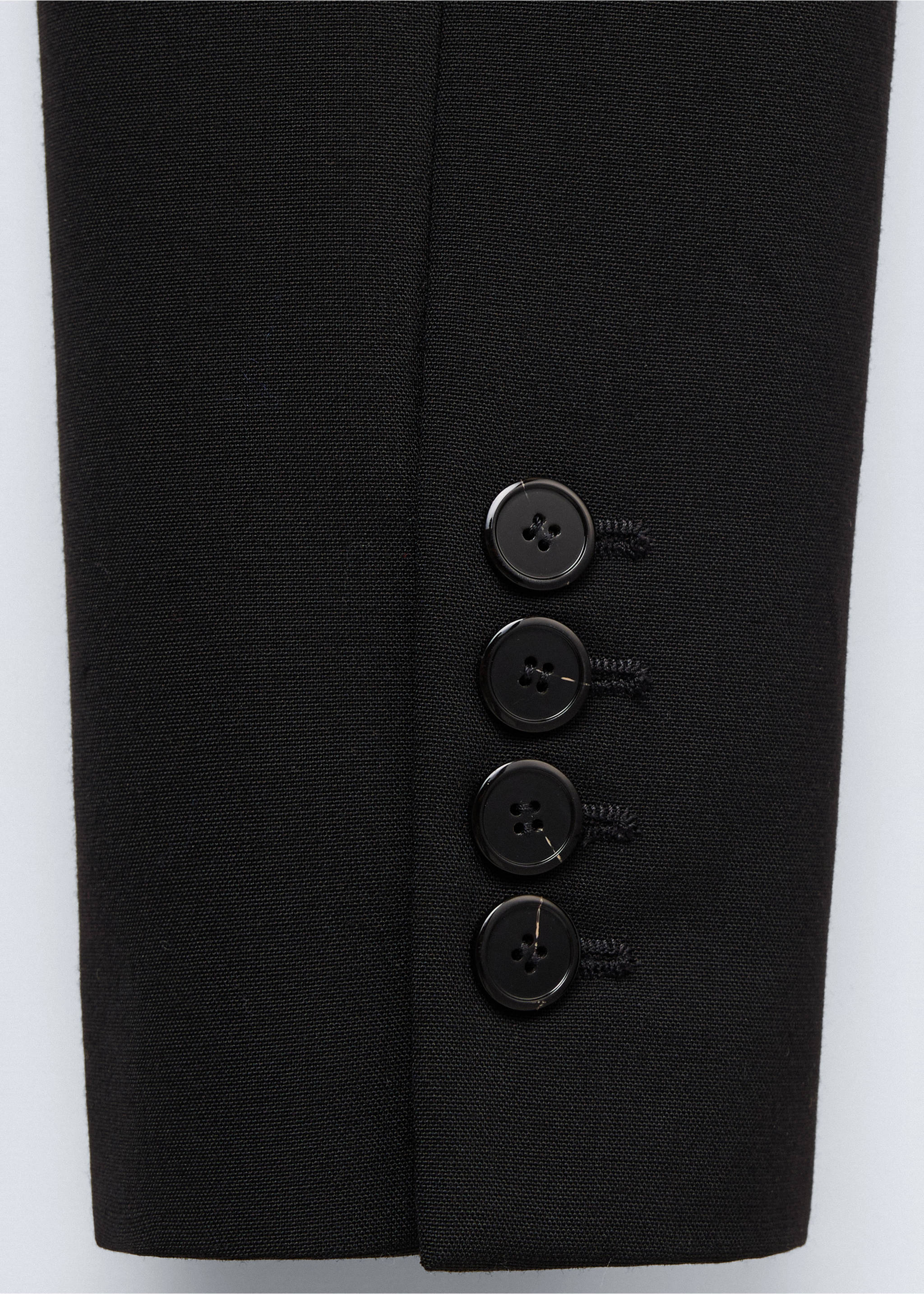 Veste cintrée laine - Détail de l'article 0, Noir. Ref: 37056365-00.