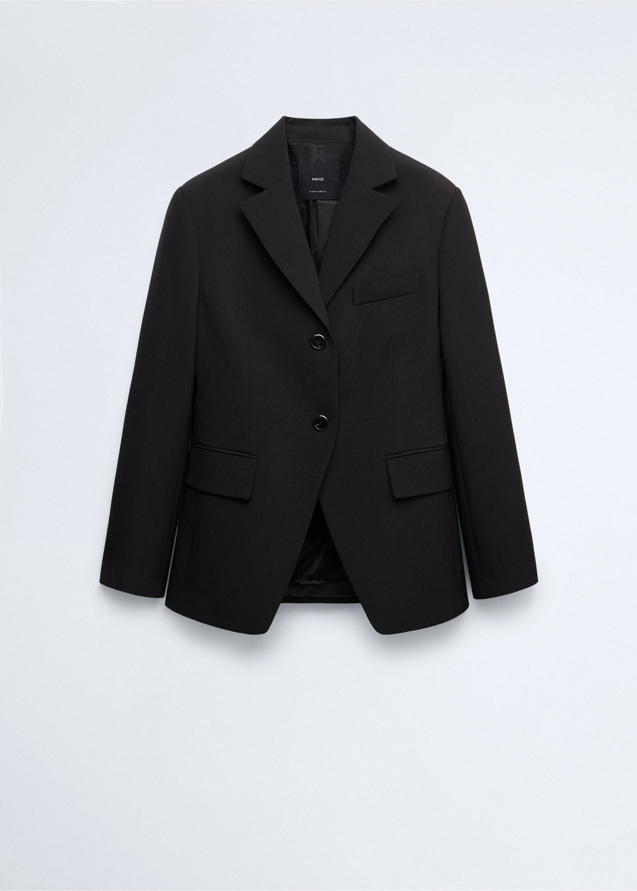 Veste cintrée laine - Article sans modèle, Noir. Ref: 37056365-00.