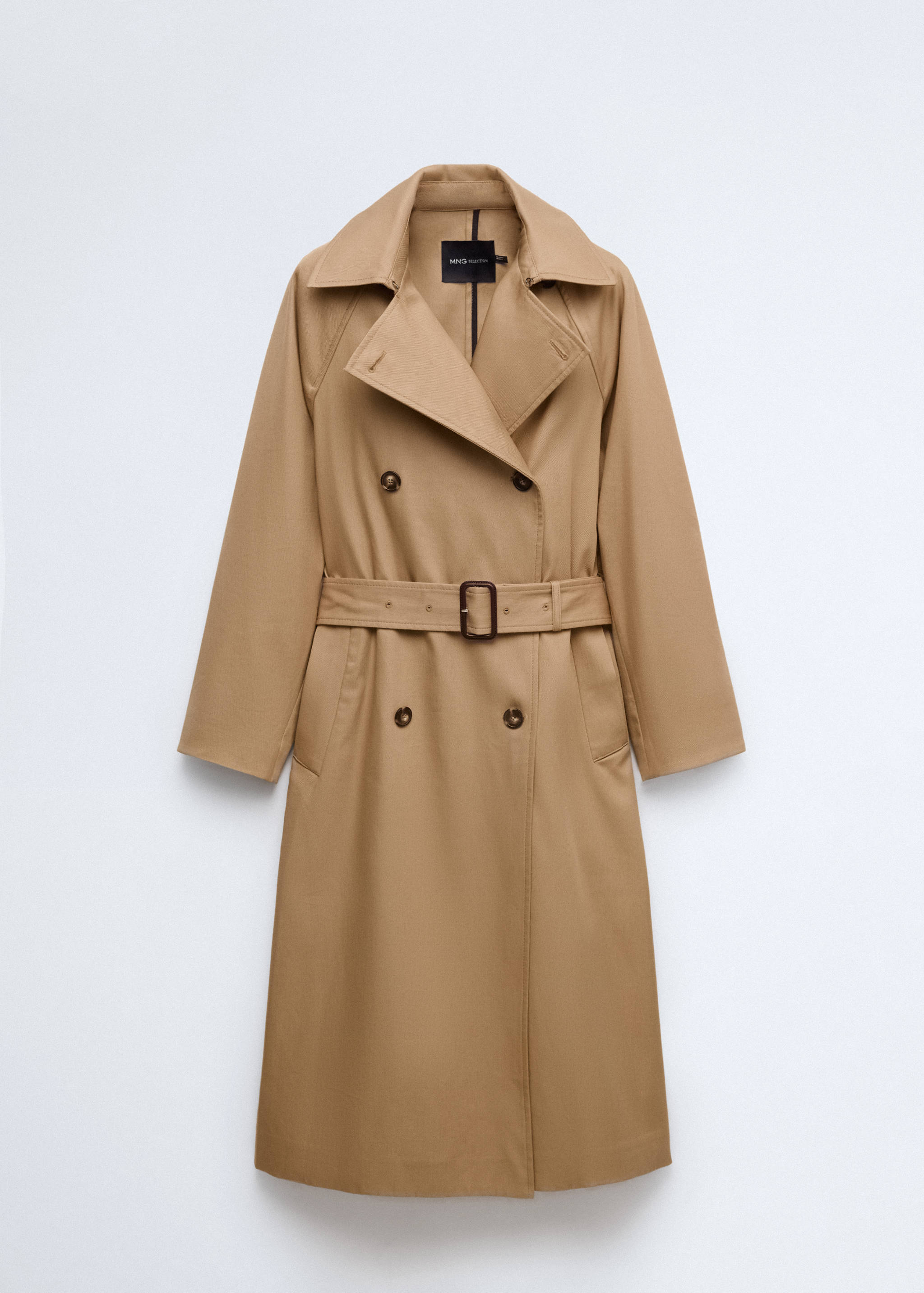 Long trench coat with belt - Article without model
