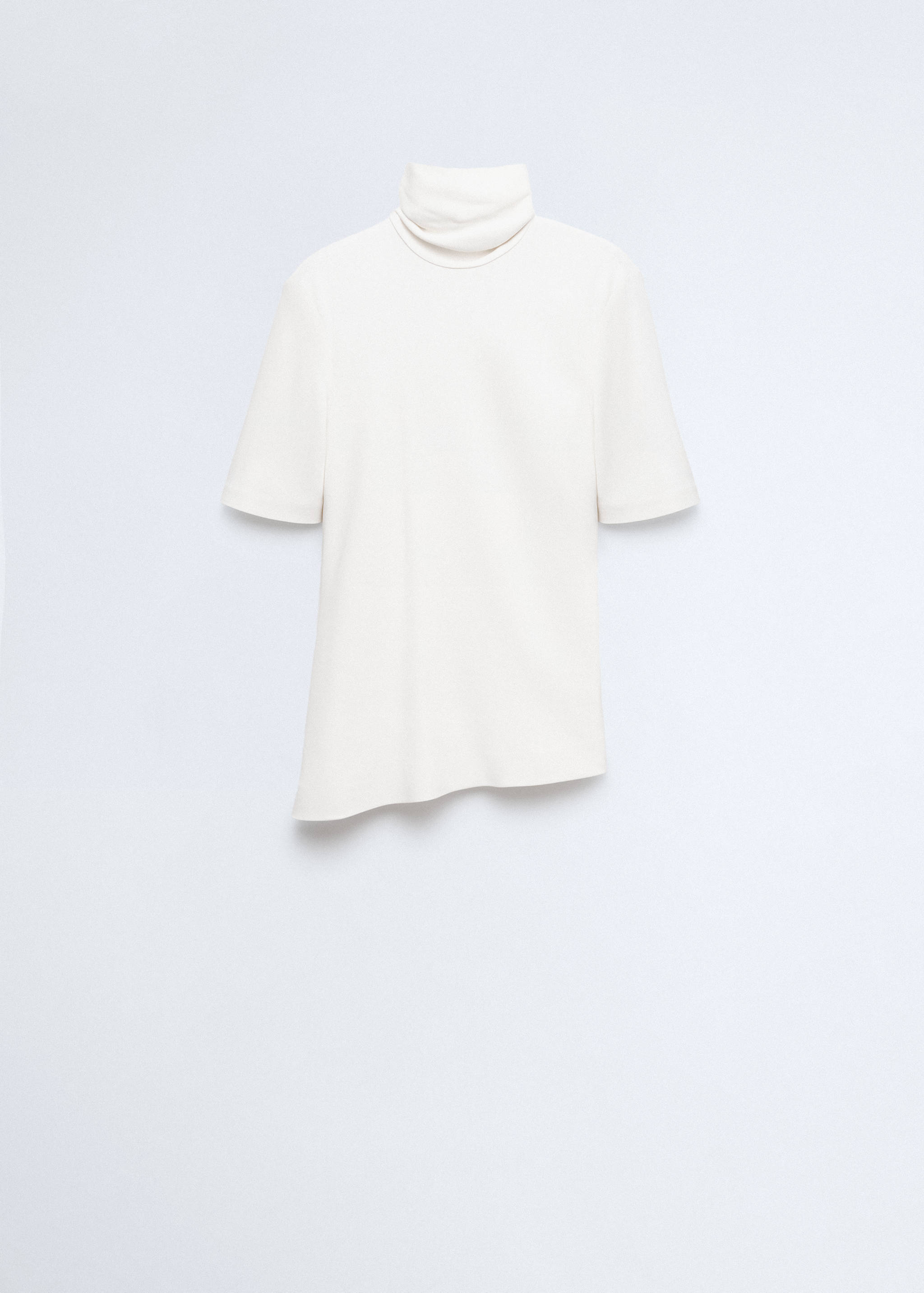 Asymmetrical high-neck blouse - Article without model