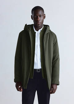 Packable parka with waterproof Thermore® filling — Dark Green 1