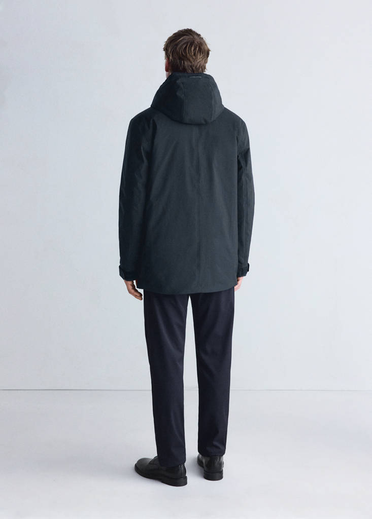 Packable water-repellent Thermore®-filled parka — Night Blue