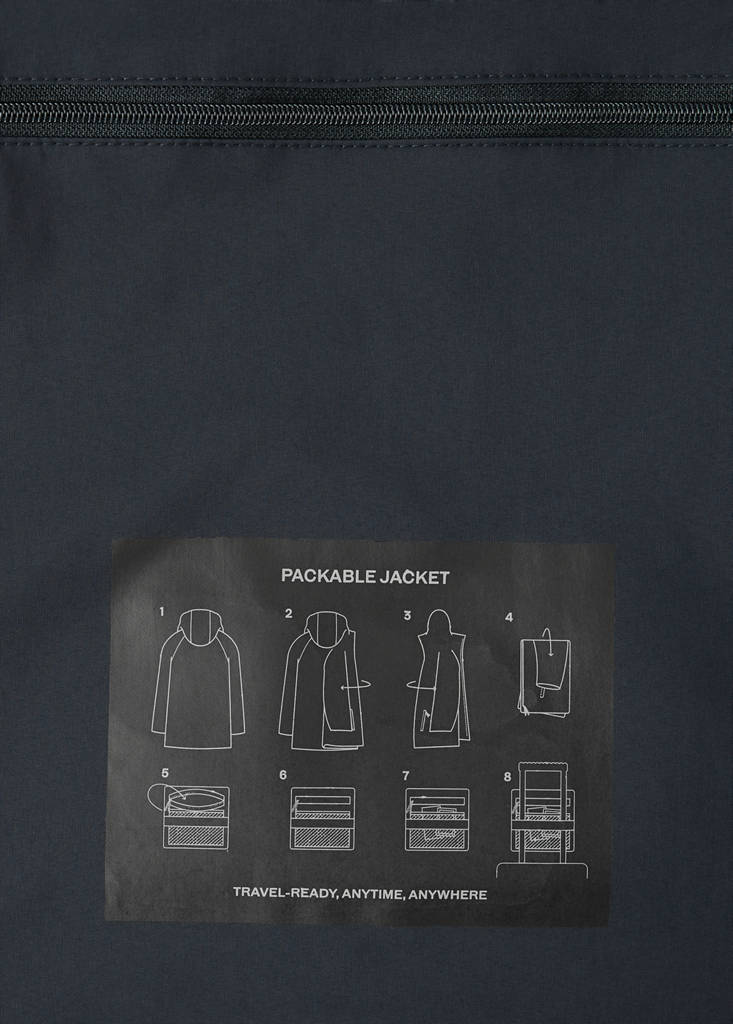Packable water-repellent Thermore®-filled parka — Night Blue